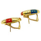 Estate Collection - Tiffany Angela Cummings 18k Gold Multi-Gem Dot Earrings