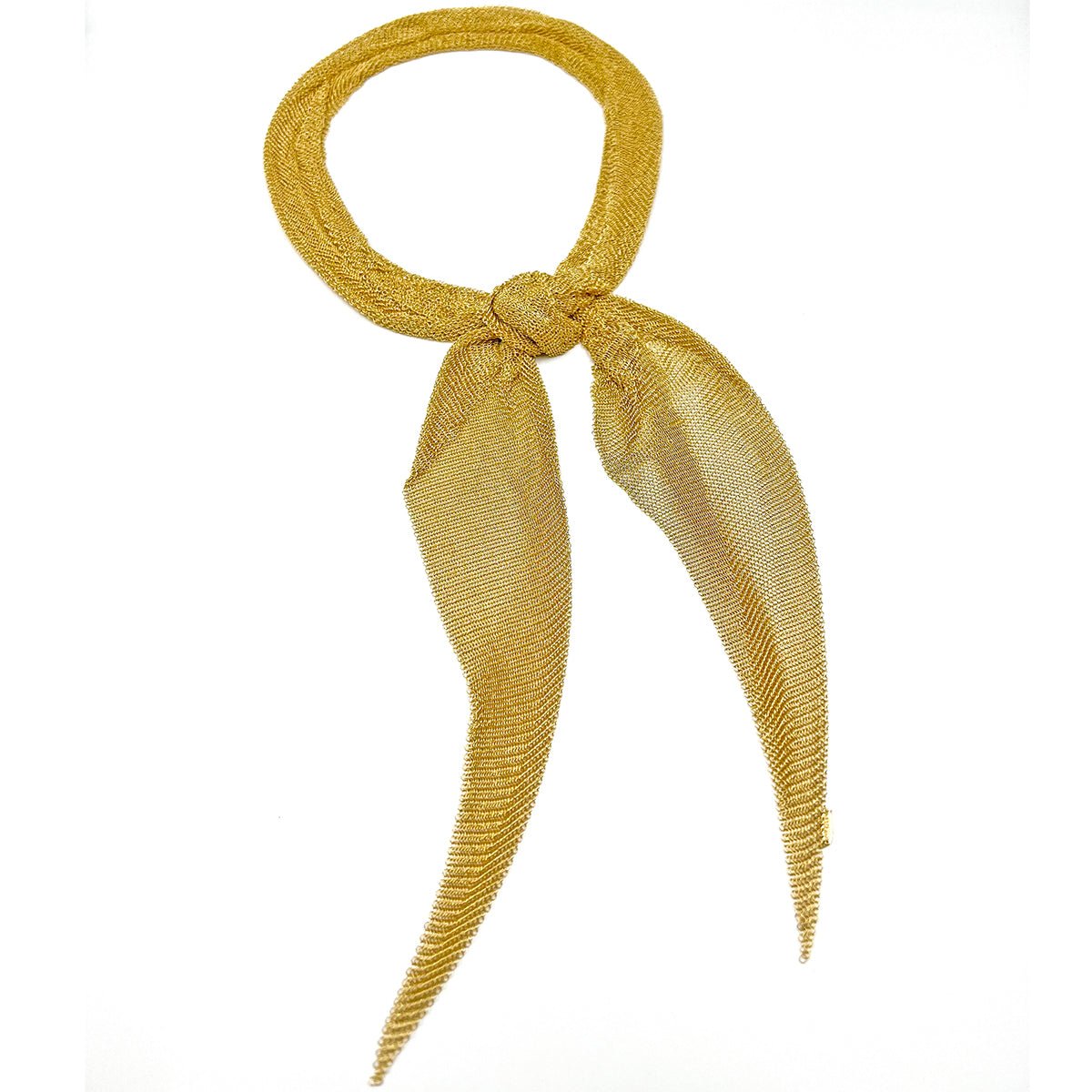 Estate Collection - Tiffany Elsa Peretti 18k Gold Mesh Scarf Necklace