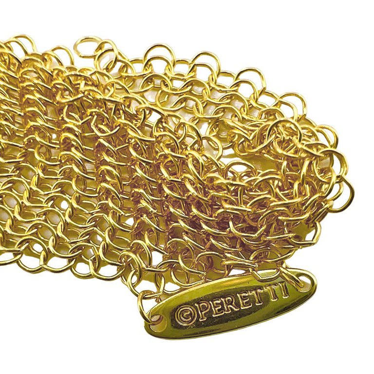 Estate Collection - Tiffany Elsa Peretti 18k Gold Mesh Scarf Necklace