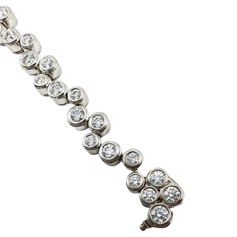 Estate Collection - Tiffany Platinum Diamond Bubbles Bracelet