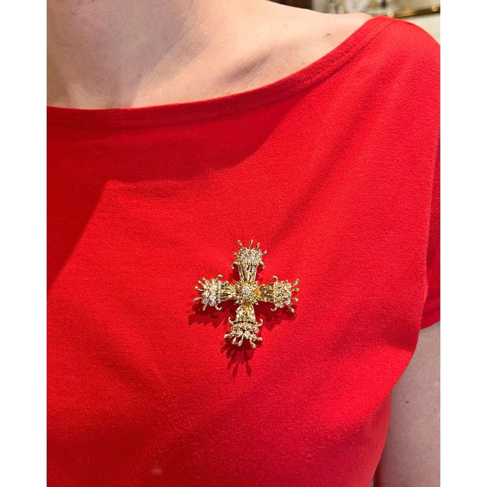 Estate Collection - Tiffany Schlumberger Maltese Cross Pendant Brooch