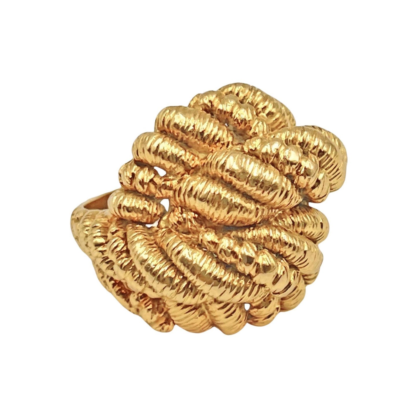 Estate Collection - Van Cleef & Arpels Textured 18k Gold Knot Ring