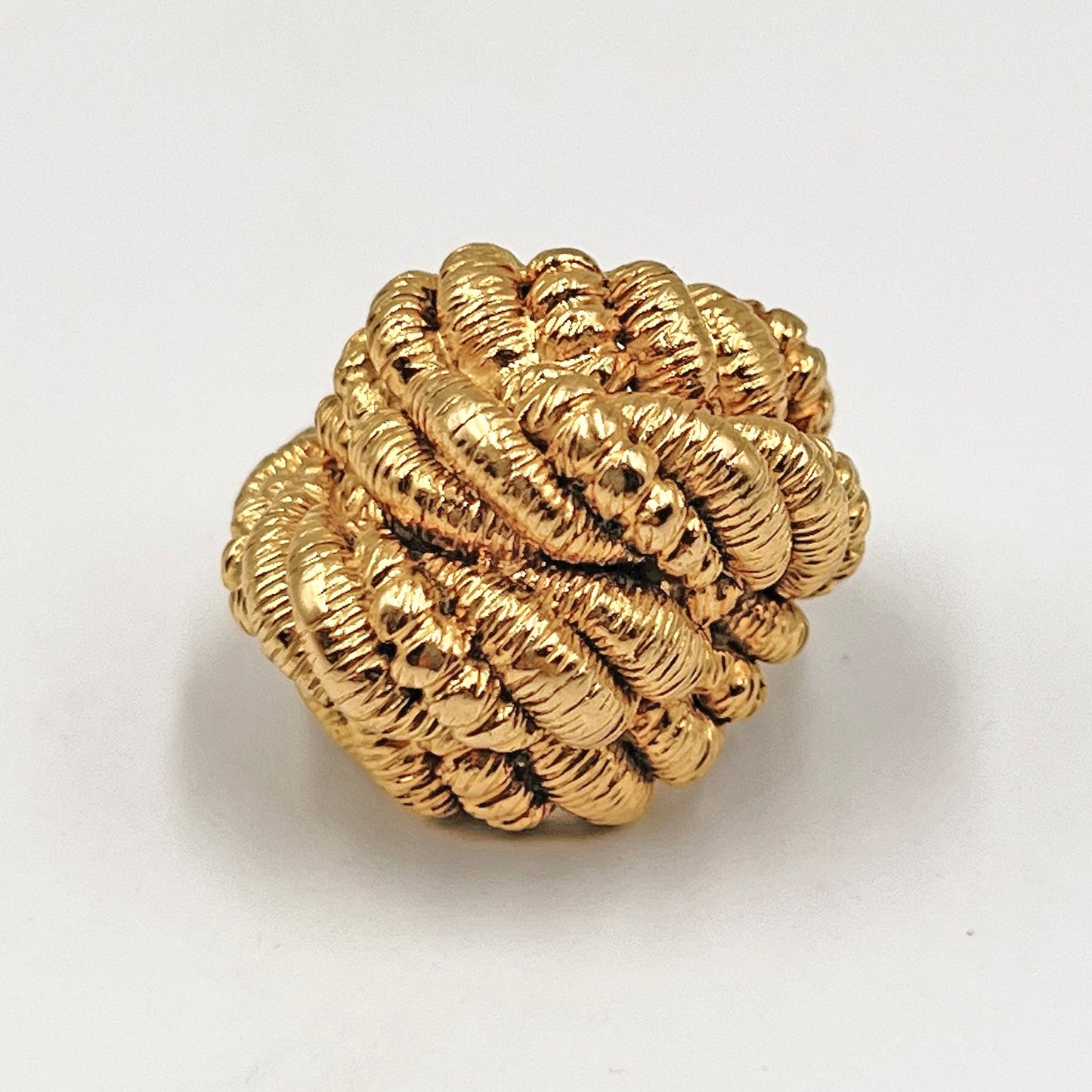 Estate Collection - Van Cleef & Arpels Textured 18k Gold Knot Ring