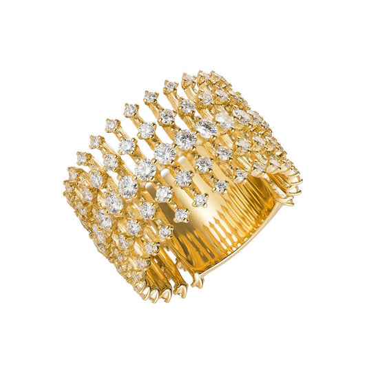 Fernando Jorge - 18k Yellow Gold Diamond Disco Band Ring