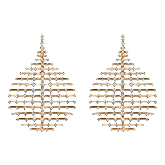 Fernando Jorge - 18k Yellow Gold Diamond Medium Disco Earrings