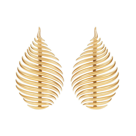 Fernando Jorge - 18k Yellow Gold Large Flame Drop Earrings