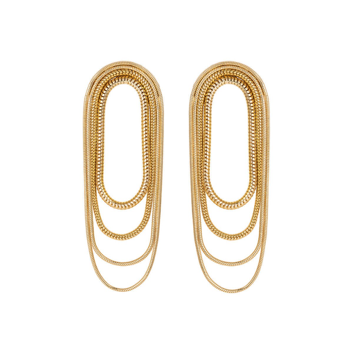 Fernando Jorge - 18k Yellow Gold Parallel Multi-Chain Earrings