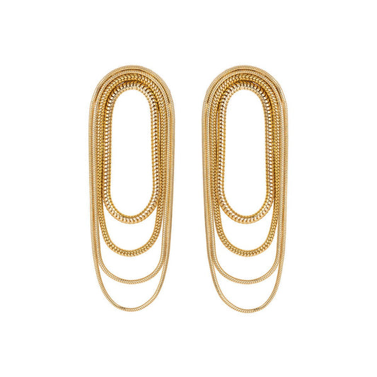 Fernando Jorge - 18k Yellow Gold Parallel Multi-Chain Earrings