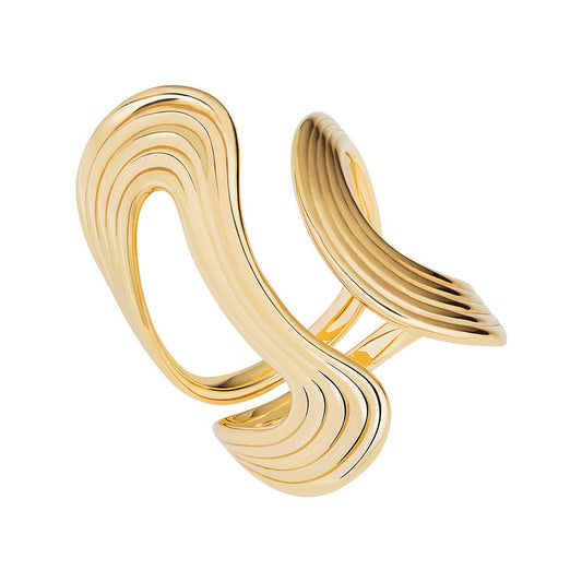 Fernando Jorge - 18k Yellow Gold Stream Lines Open Ring
