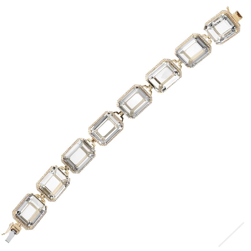 Goshwara - Rock Crystal Diamond Bracelet