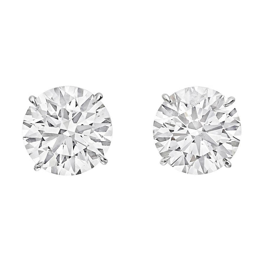 Greenleaf & Crosby - 11.03ct Round Brilliant Diamond Stud Earrings (G/SI)