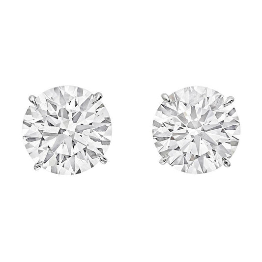 Greenleaf & Crosby - 11.03ct Round Brilliant Diamond Stud Earrings (G/SI)