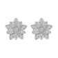 Greenleaf & Crosby - 18k White Gold Diamond Lotus Flower Earrings