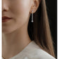 Greenleaf & Crosby - 18k White Gold Floating Diamond Drop Earrings