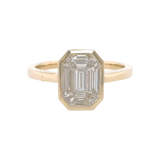Greenleaf & Crosby - 18k Yellow Gold Diamond Cluster Ring