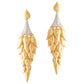 Greenleaf & Crosby - 18k Yellow Gold Falling Leaves Drop Earrings