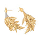 Greenleaf & Crosby - 18k Yellow Gold Falling Leaves Drop Earrings