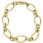 Greenleaf & Crosby - 18k Yellow Gold Oval & Round Link Necklace