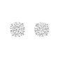 Greenleaf & Crosby - 3.02ct Round Brilliant Diamond Stud Earrings (J/SI1)