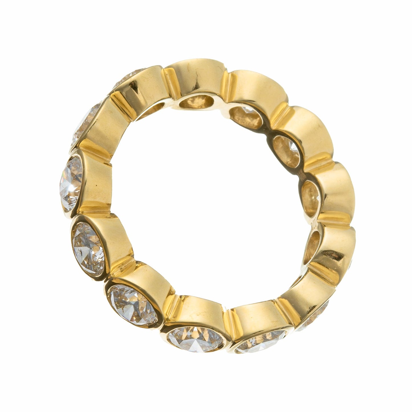 Greenleaf & Crosby - Bezel-Set Round Brilliant Diamond Eternity Band