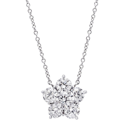 Greenleaf & Crosby - Extra Large Flower Cluster Pendant (4.20ct)