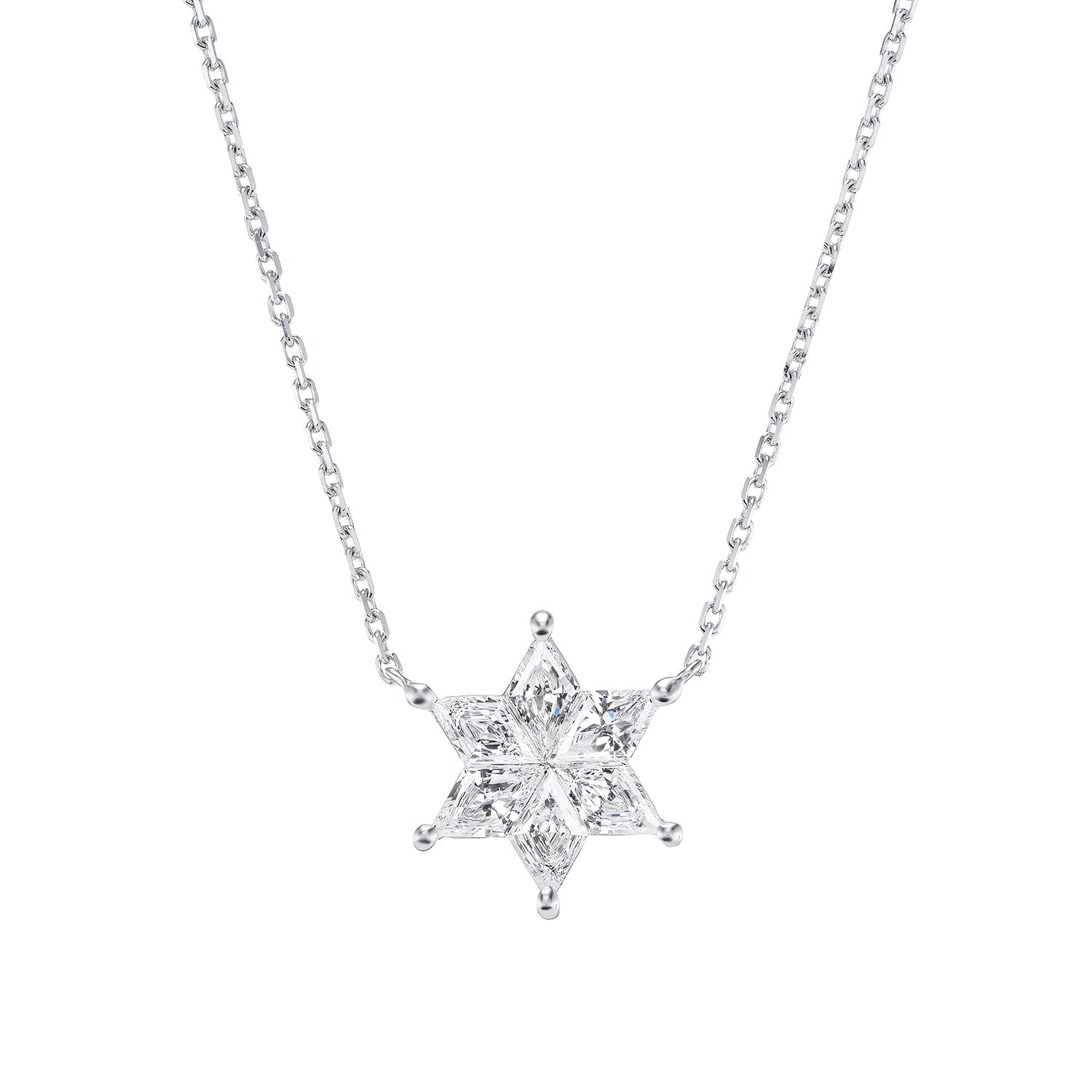 Greenleaf & Crosby - Invisibly-Set Diamond Star Pendant