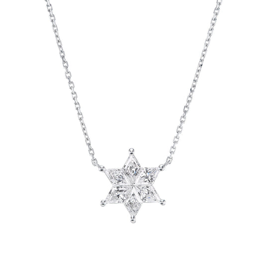 Greenleaf & Crosby - Invisibly-Set Diamond Star Pendant