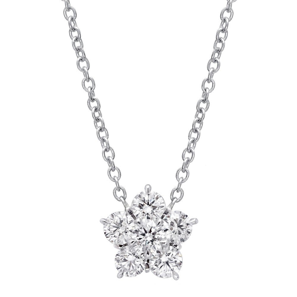 Greenleaf & Crosby - Large Diamond Flower Cluster Pendant (2.45ct)