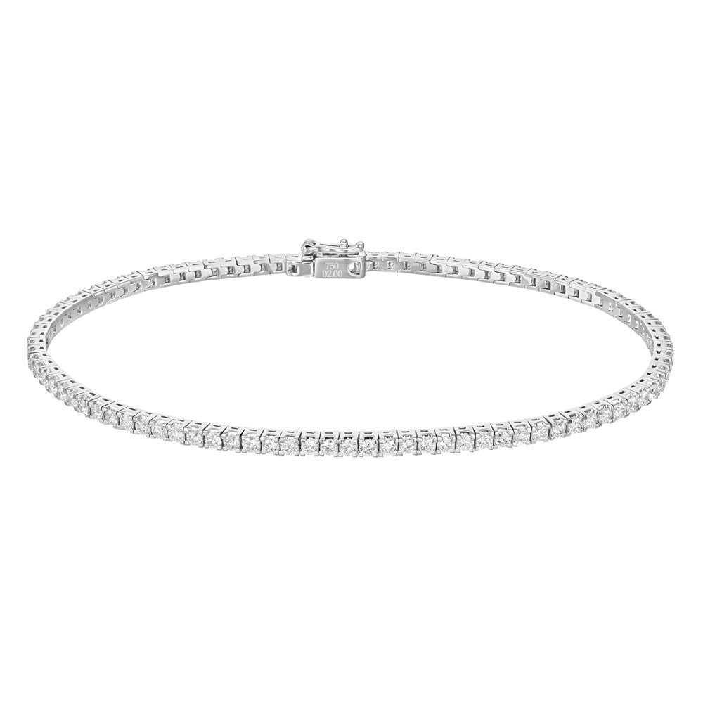 Greenleaf & Crosby - Round Brilliant Diamond Line Bracelet (2.5ct)