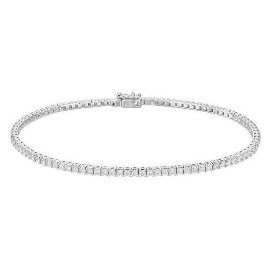 Greenleaf & Crosby - Round Brilliant Diamond Line Bracelet (2.5ct)