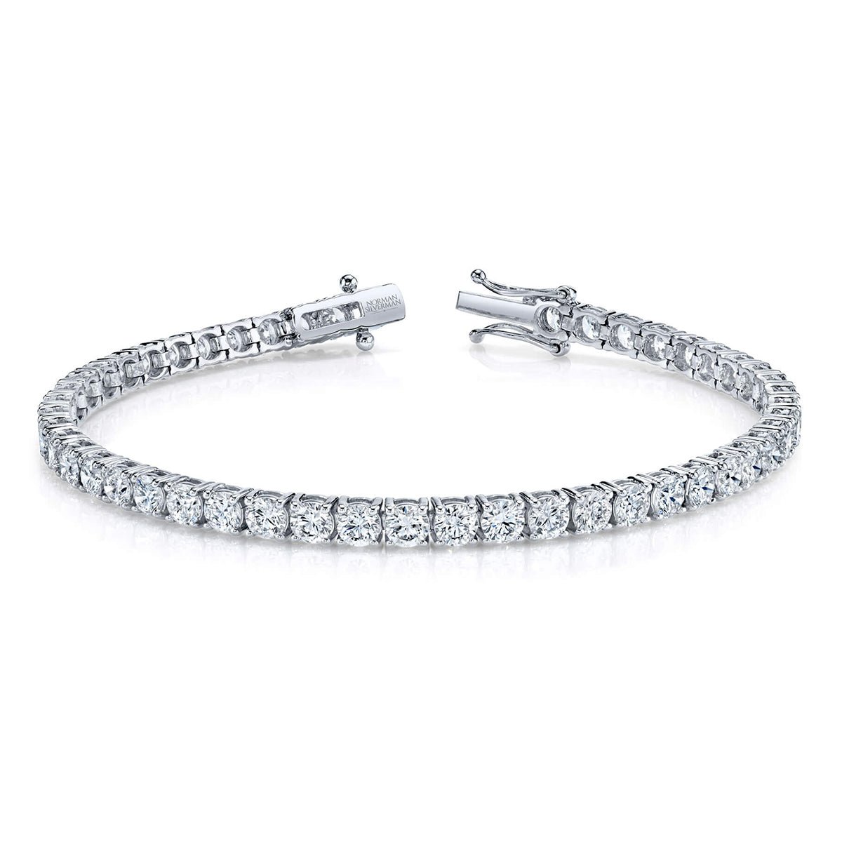 Greenleaf & Crosby - Round Brilliant Diamond Line Bracelet (7ct)