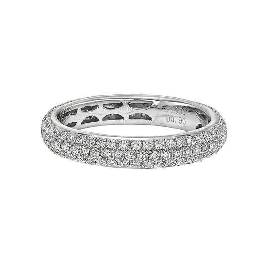 Greenleaf & Crosby - Three-Row Diamond Eternity Band (0.90ct)