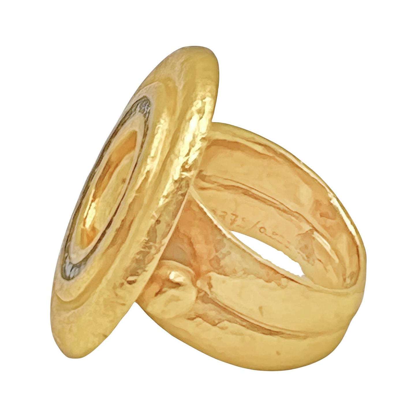 Gurhan - 22k Yellow Gold Diamond Moon Beam Ring