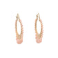 Irene Neuwirth - 18k Rose Gold Pink Opal Hoop Earrings