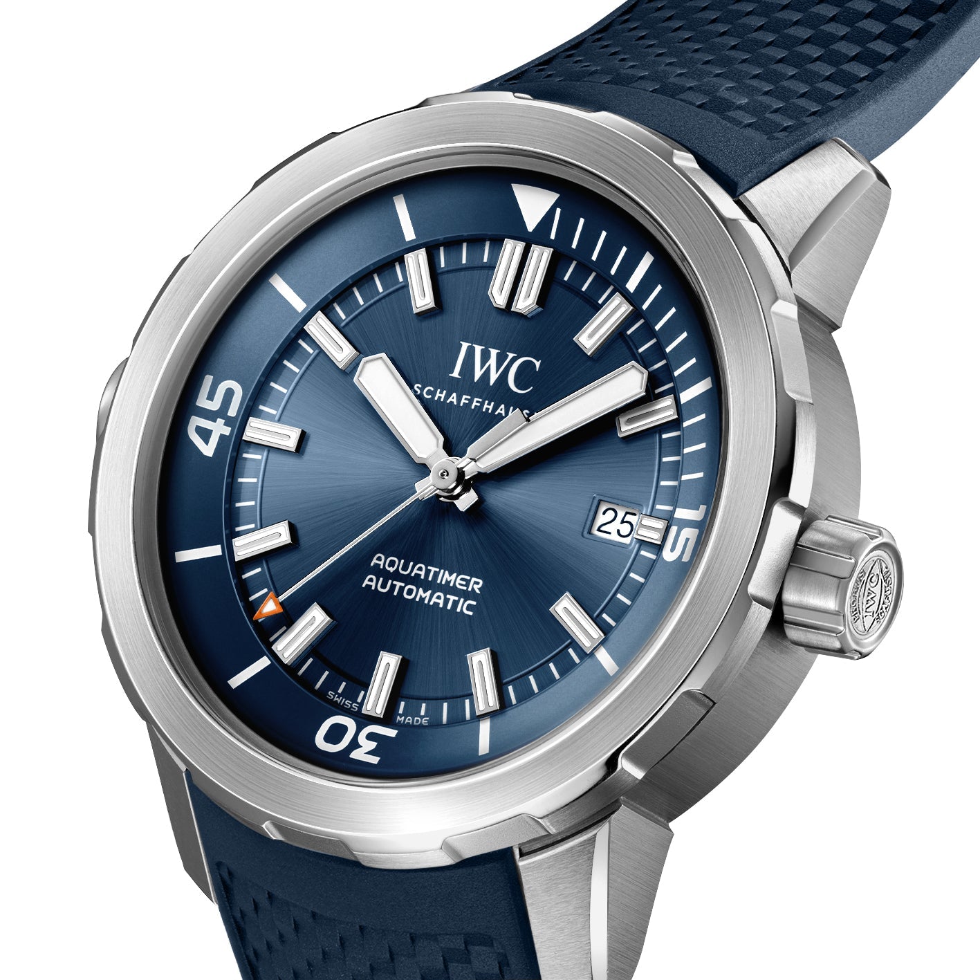 IWC Aquatimer 1000M Diver Black 42mm Rubber Straps 3548 Automatic Watc –  Experts Watches