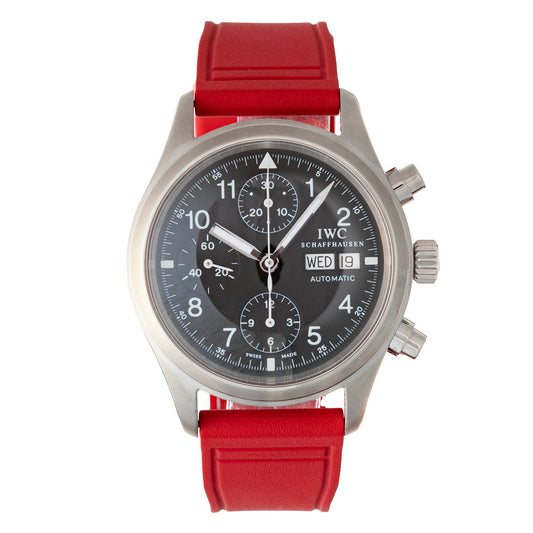 Pre-Owned IWC Schaffhausen Pilot's Chronograph 39mm Steel (3706)