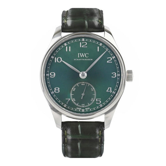 Pre-Owned IWC Schaffhausen Portugieser Automatic 40 Green Dial (IW358310)