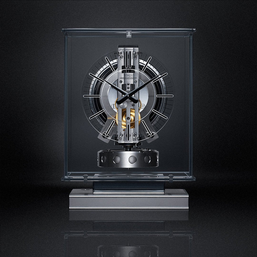 Jaeger LeCoultre Atmos Transparente Clock Q5135204 Greenleaf