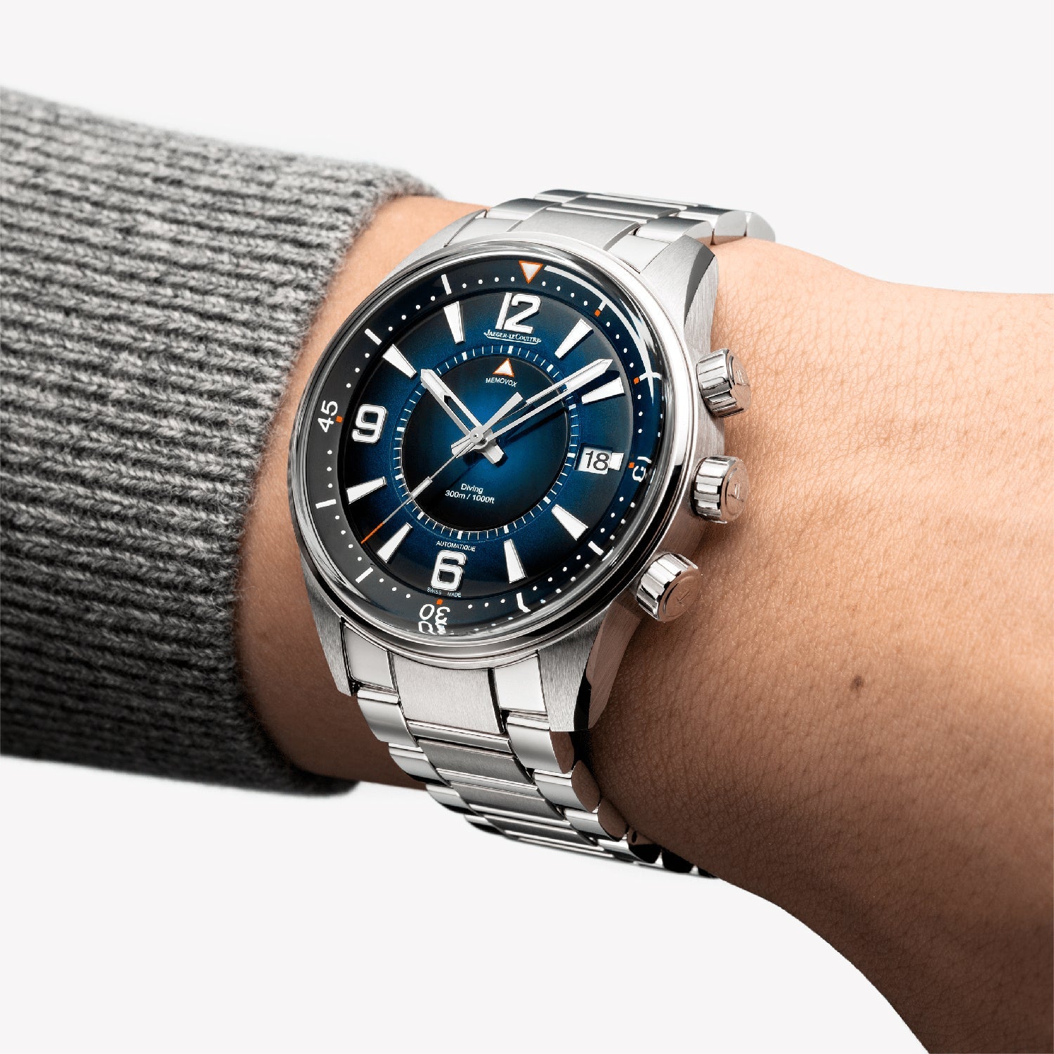 Jaeger LeCoultre Polaris Mariner Memovox Q903818J Greenleaf