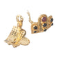 Lalaounis - 18k Yellow Gold Ruby Sapphire Earrings
