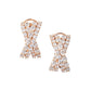 Leo Pizzo - 18k Rose Gold Diamond Crossover Earrings