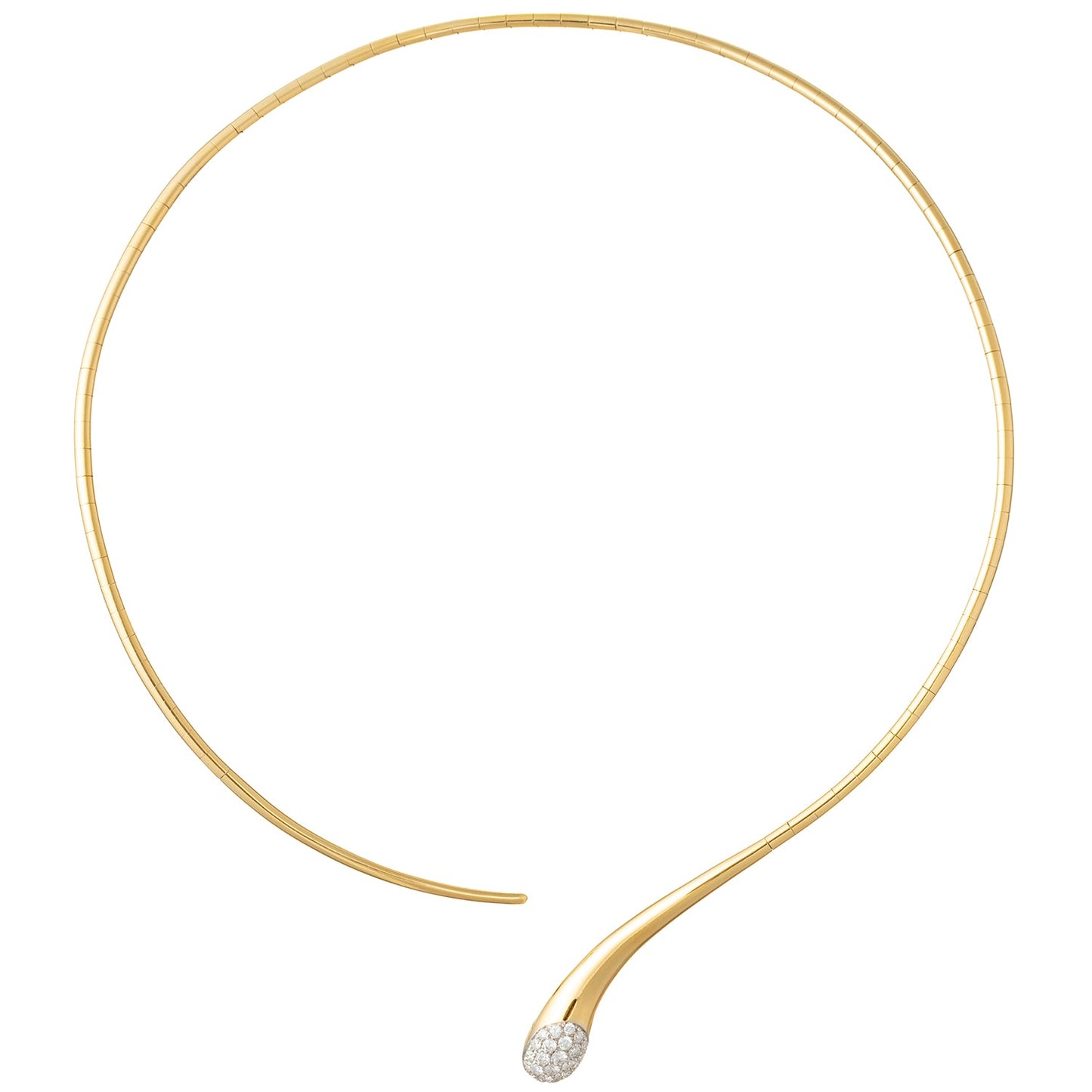 Leo Pizzo - 18k Yellow Gold Diamond Wire Collar Necklace