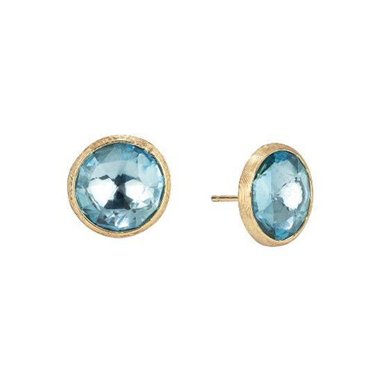 Marco Bicego - 18k Yellow Gold Blue Topaz Jaipur Stud Earrings