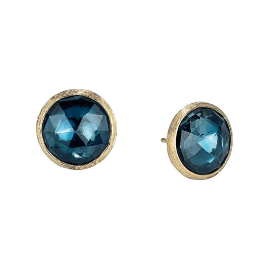 Marco Bicego - 18k Yellow Gold London Blue Topaz Stud Earrings