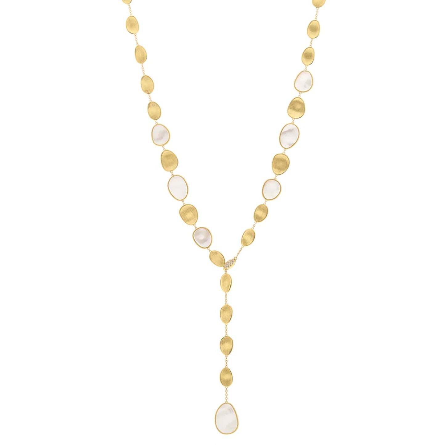 Marco Bicego - 18k Yellow Gold Mother-of-Pearl Lunaria Lariat Necklace