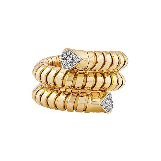 Marina B - 18k Yellow Gold Diamond Trisola Ring