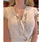 Marina B - Estate 18k Gold White Agate Diamond Cardan Necklace