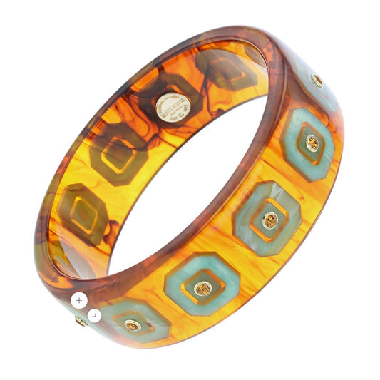 Mark Davis - Tortoise Bakelite Citrine "Hailey" Bangle
