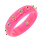 Mark Davis - Vivid Pink Bakelite Gemstone "Estrella" Bangle