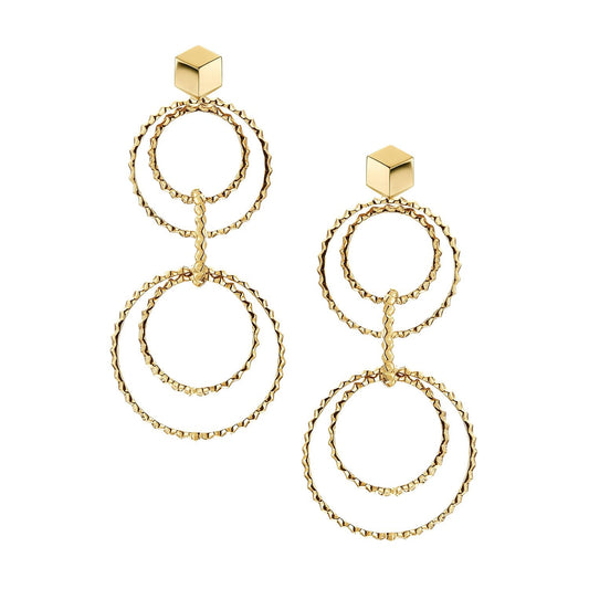 Paolo Costagli - 18k Yellow Gold Brillante Circoli Drop Earrings